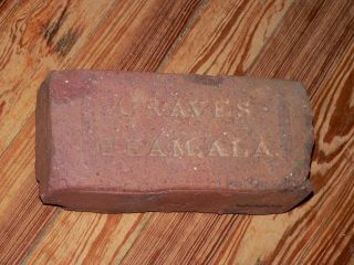 Old Heavy Graves Birmingham Alabama Street Paver Brick From Tampa Florida Past