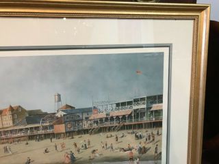 Paul Mcgehee Print " Old Ocean City " Artist Proof Remarque Framed Rare