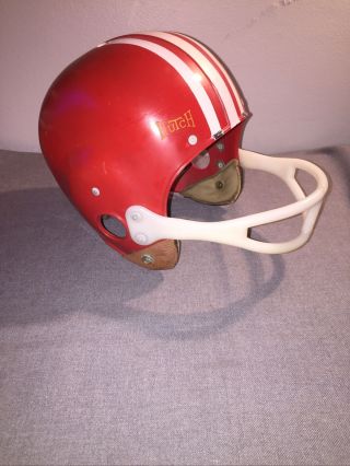 Vintage 1960’s Hutch Football Helmet Red Medium 647