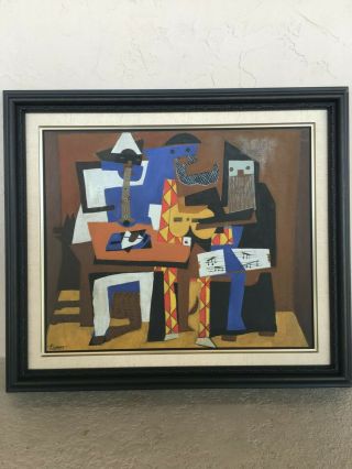 Rare Pablo Picasso Oil On Canvas Signed W 1921