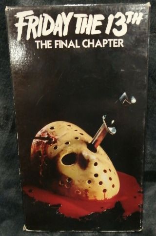 Friday The 13th : The Final Chapter (vhs,  1984) Rare