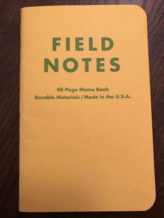 Field Notes Packet Of Sunshine Single - Rare - Fnc - 06 - Pos