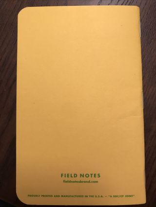 Field Notes Packet Of Sunshine Single - Rare - FNC - 06 - POS 2