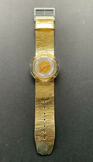 Vintage 1992 Swatch Save The Watch Gold Swatch Pop Watch Retro Unisex