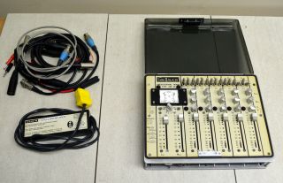 Vintage Rare Stellavox Ami 48 Portable Mixer W/ Audio,  Power Cables And Bag
