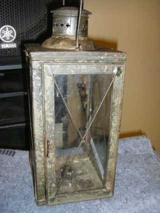 Antique Tin Candle Lamp Early To Mid 1800 