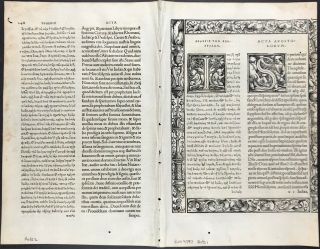 1519 Erasmus Greek Bible Leaf - Acts 1&2 - 2nd Edition - Illustrated - Xxxx Rare