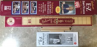 Vintage Ez Craft Deluxe Bow Maker W/ Ribbon Spool Holder W/box