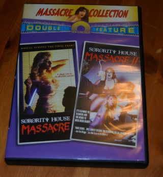 Sorority House Massacre I & Ii Dvd Rare Oop Cult Horror Slasher Melissa Moore