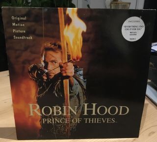Robin Hood Prince Of Thieves Rare 1991 Soundtrack Lp Vinyl