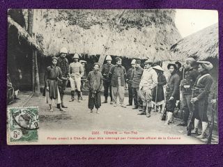 Rare Carte Postale Du Tonkin 1904 è Interrogatoire D 