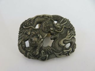 Chinese Export Silver Belt Buckle