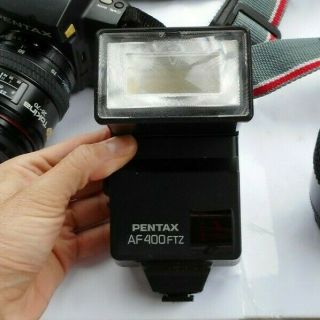 RARE Vintage Pentax SF10 Film Camera 35mm & Lenses Flash Tokina 70 - 210 & 28 - 70 2