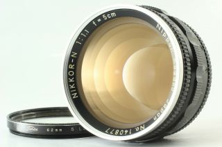 Rare " Almost " Nikon Nippon Kogaku Nikkor N 5cm 50mm F1.  1 For Rf S Sp Japan