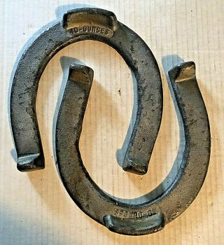 Vintage Pitching Horseshoes 1 Pair Rare 40 Ounce Hookless