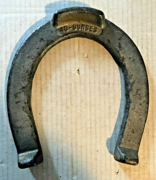Vintage Pitching Horseshoes 1 Pair Rare 40 Ounce Hookless 2