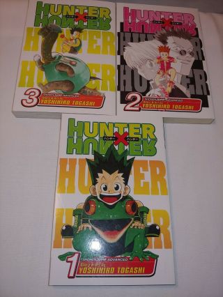 Hunter X Hunter Manga Volume 1 - 3 Rare English