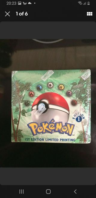 Pokemon 1st Edition Jungle Booster Box Factory 1999 Wotc Vintage Rare
