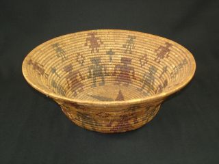 Very Rare And Fine Tubatulabal Pictorial Basket,  Native American Indian,  C.  1900