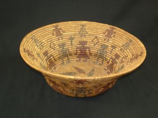 Very Rare and Fine Tubatulabal Pictorial Basket,  Native American Indian,  c.  1900 3