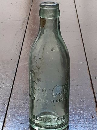 Antique Coca - Cola Coke Valdosta Georgia Ga Straight Sided Ss Soda Bottle