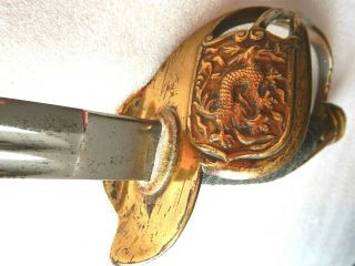 Chinese Officer Sword By E & F Hörsten Of Solingen C1900 Boxer Rebellio Rare