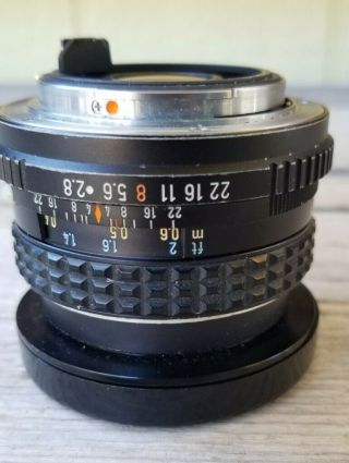 Rare Asahi Opt.  Co.  Smc Pentax M 35mm F/2.  8 Wide Angle Prime Lens From Japan