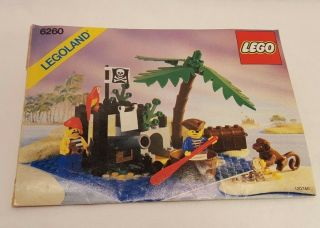 Vintage 1989 Lego Pirates 6260 Shipwreck Island - 100 Complete W/instructions