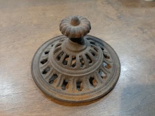 Early Woodstove Stove Finial Cast Iron Wood Stove Antique Decorative Salvaged