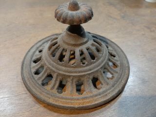EARLY Woodstove Stove FINIAL Cast Iron Wood Stove ANTIQUE Decorative Salvaged 2