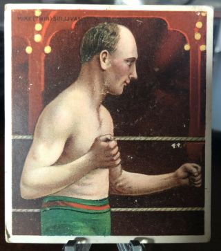 1910 T218 Mecca Tobacco Cigarettes Boxing Mike Sullivan Scarce Rare Boxing Card