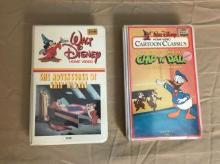 Disney The Adventures Of Chip N Dale & Continuing Feat Donald Duck Rare Vhs