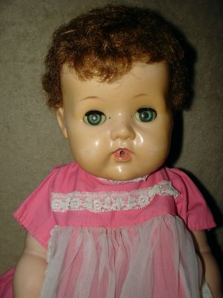 1959 20” Vintage Vinyl American Character Tiny Tears Baby Doll