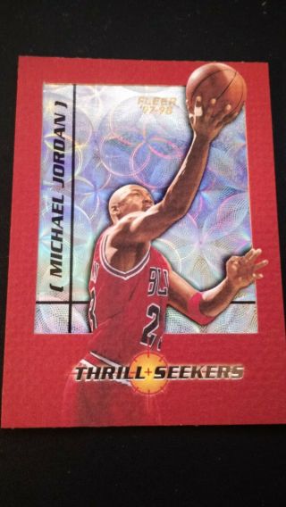1997 - 98 Fleer Michael Jordan 7 Thrill,  Seekers (very Rare)