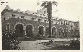 Egypt Rare P.  C.  Photo Luxor Hotel Tied Winter Palace Hotel & 13 Mill.  To Swiss 38