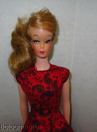 Vintage Uneeda Wendy Swirl Ponytail Doll Bild Lilli Barbie Clone Golden Blonde