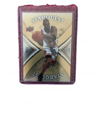 2008 - 09 Ud Starquest Michael Jordan Ultra Rare - Great Gold Card