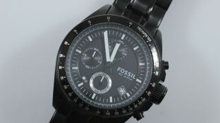 Fossil Sport Black Dial & White Accents Men 