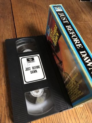 Just Before Dawn VHS Interglobal RARE 3