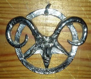 Baphomet Vintage Pendant Rare Occult Emporium Satan Lucifer Lavey Rex Church 666