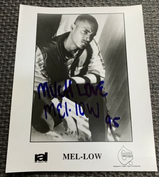 Vintage Mel - Low Autograph - Poppa Records Og 10 X 8 " Promo Only Photo Rare