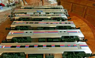 Very Rare Aristo - Craft 32600 Lighted Passenger Amtrak Set 5