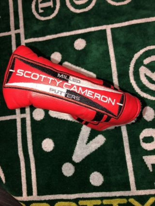 Rare Titleist Scotty Cameron Red Circa 62 Blade Putter Head Cover Studio Select