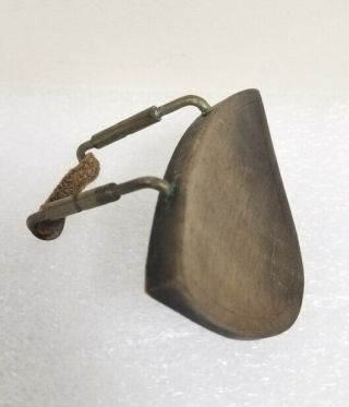 Antique/vintage Wooden And Brass Violin Chin Rest