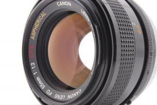 [Rare N w/hood] Canon FD 55mm f/1.  2 S.  S.  C SSC Aspherical Lens Japan 1652 3