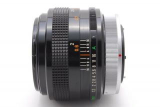 [Rare N w/hood] Canon FD 55mm f/1.  2 S.  S.  C SSC Aspherical Lens Japan 1652 5