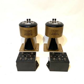 Stentorian Whiteley T12 Compression Drivers Tweeters And Crossovers Rare Pair