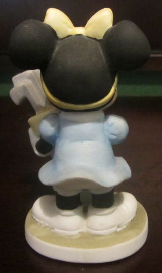 RARE Disney Minnie Mouse Golf Golfer Caddy Ceramic Porcelain Figure Figurine 3