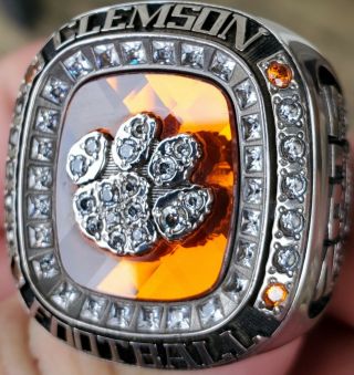 2015 Clemson Tigers Orange Bowl Champions Championship Ring Size 13 Jostens Rare