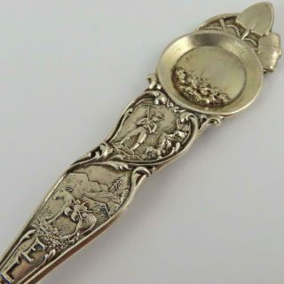 Antique Seattle Washington El Dorado Prospector Sterling Silver Souvenir Spoon